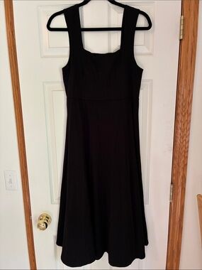 Able Black Sleeveless Midi Dress